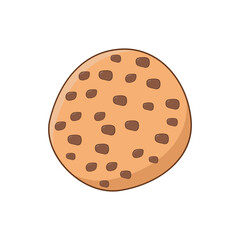 Vector illustration of a cookie