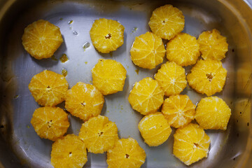 Préparation d'un dessert à base de clémentines
