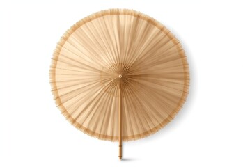wooden fan isolated on white Generated In Ai