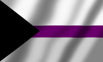 Powiewająca Flaga Demiseksualizmu   © Arkadiusz