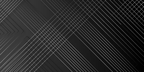 Foto op Plexiglas Abstract black background with diagonal lines.Vector monochrome striped texture. Minimal art concept. © Md sagor
