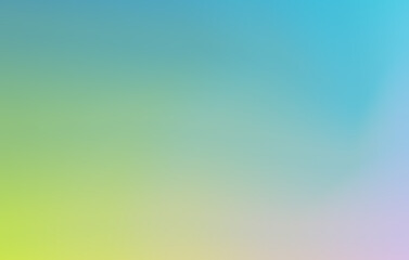 Abstract background, green, blue, yellow, used in blurred gradient design. Computer screen wallpaper. Mesh Gradient.