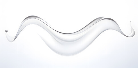 White swirling water Splash isolated on white background