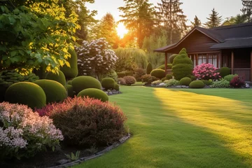 Fototapeten Beautiful manicured lawn © sid