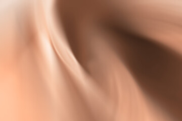 Blurred abstract gradient wave natural peach fuzz background