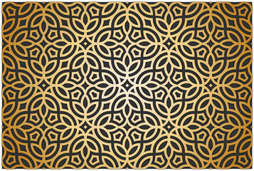 Seamless arabic pattern background. Arabian style Islamic ornamental Vector illustration - obrazy, fototapety, plakaty