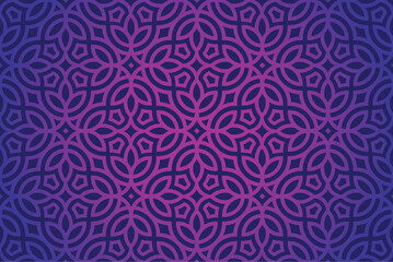 Obraz premium Seamless arabic pattern background. Arabian style Islamic ornamental Vector illustration