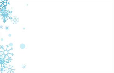 Fototapeta na wymiar Background with snowflakes design for winter with text space place. Snowflakes background. Vector illustration.