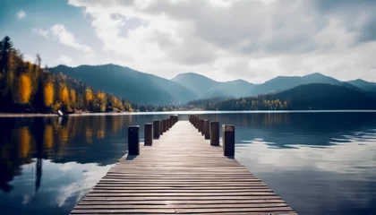 Raamstickers lake in the mountains © Hendra