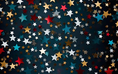 seamless confetti stars background for