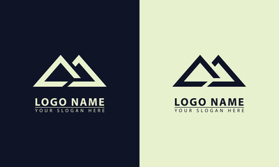 Mountain adventurer icon logo. Mountain adventurer flat design vector icon logo.