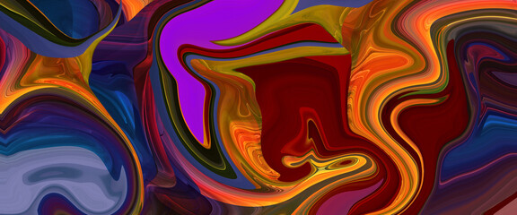 Abstract liquified paint background, Iridescent marbled holographic texture, artistic covers design. Modern fluid colors backgrounds. Good for trendy background, wallpapers, posters, cards, invitation