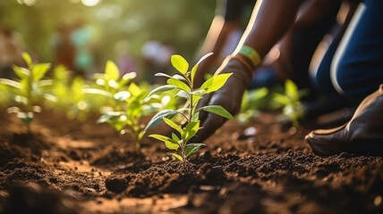 Volunteers create new green spaces in the city with tree and garden plantings
