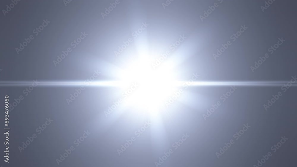 Poster abstract loop center white star optical shine light lens flares burst animation background for scree