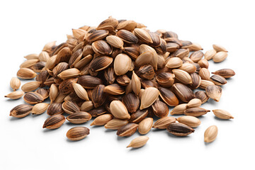 pile of seeds isolated on transparent background, png file  - obrazy, fototapety, plakaty