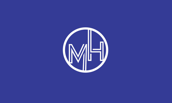 MH, HM , M , H , Abstract Letters Logo Monogram