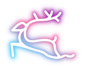 Set of Christmas neon