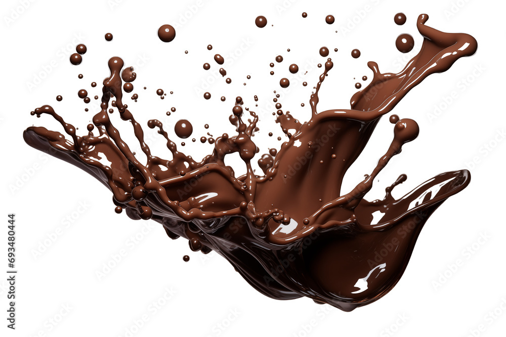 Poster a resource graphic featuring chocolate splatters on a transparent background in png format