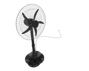 Fan isolated on transparent background. 3d rendering - illustration