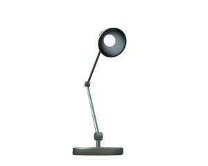 Desk lamp isolated on transparent background. 3d rendering - illustration