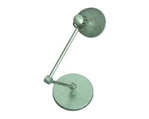 Desk lamp isolated on transparent background. 3d rendering - illustration