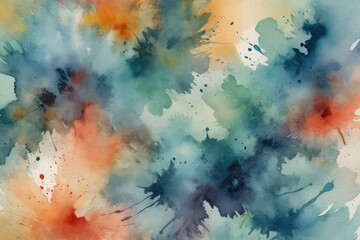 painted surface with abstract watercolor