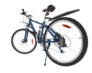 Mountain bike isolated on transparent background. 3d rendering - illustration