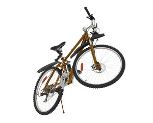 Fototapeta na wymiar Mountain bike isolated on transparent background. 3d rendering - illustration