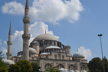 Fototapeta na wymiar Istanbul, Turquie. Mosquée bleue (Sultanahmet Camii)
