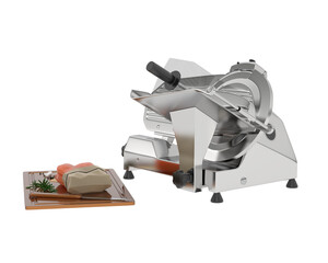 Meat slicer isolated on transparent background. 3d rendering - illustration