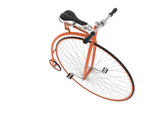 Retro bike isolated on transparent background. 3d rendering - illustration © Elscar Studios