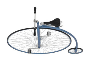 Retro bike isolated on transparent background. 3d rendering - illustration © Elscar Studios