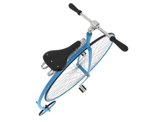 Retro bike isolated on transparent background. 3d rendering - illustration © Elscar Studios