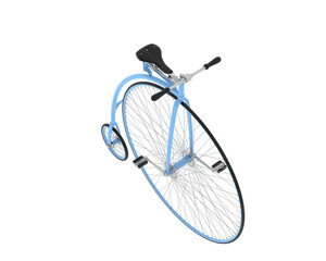 Retro bike isolated on transparent background. 3d rendering - illustration © Elscar Studios