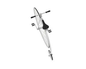 Retro bike isolated on transparent background. 3d rendering - illustration © Elscar Studios