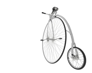 Retro bike isolated on transparent background. 3d rendering - illustration © Elscar Studios