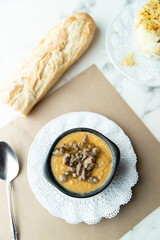 French soup with baguette