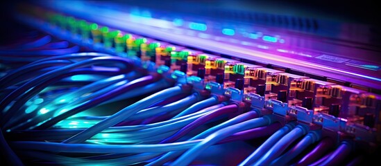 Data center's computer network cable system utilizing telecommunication ethernet cables.