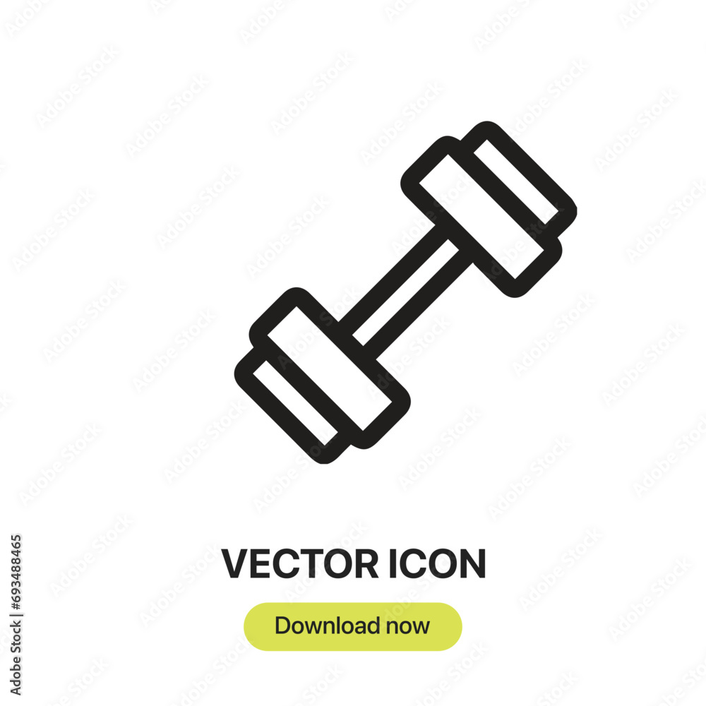 Poster weightlifter icon vector. linear-style sign for mobile concept and web design. weightlifter symbol i
