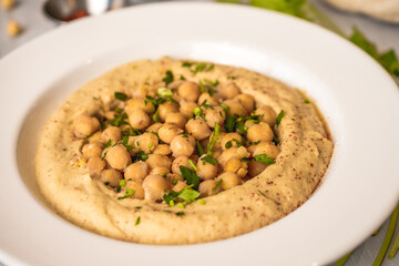 Hummus with chickpeas