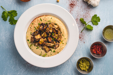 Hummus, with roasted artichoke