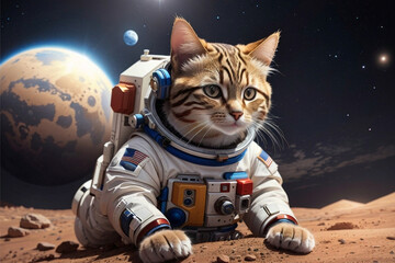 The cat lives on mars