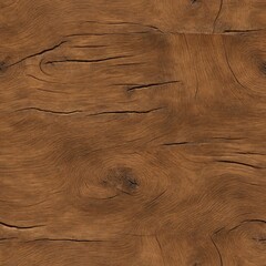 Brown wooden background, folded without seams, old brown boards. Generative ai - obrazy, fototapety, plakaty