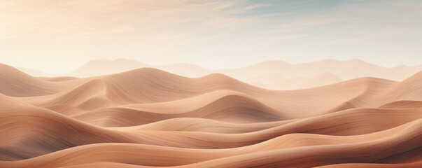 Fototapeta na wymiar abstract landscape with desert dunes. ai generated