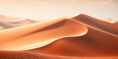 Fototapeta na wymiar abstract landscape with desert dunes. ai generated