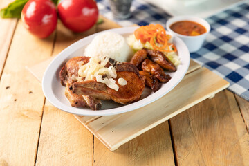Puerto Rican pork and rice