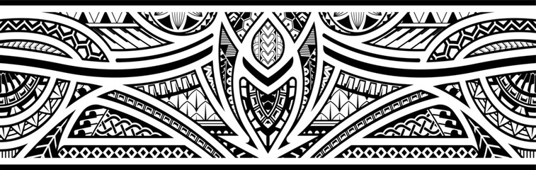Abstract Polynesian ethnic pattern