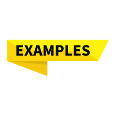 Examples In Yellow Ribbon Rectangle Shape For Information Detail Education Marketing Social Media
