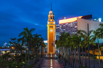 The Clock Tower on the southern shore of Tsim Sha Tsui, Kowloon, Hong Kong, China