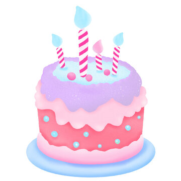 recommend clip art: Layer birthday pink purple pastel cake clipart